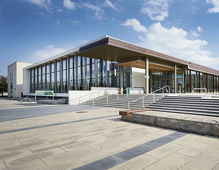 External view of Mohawk College' Fennell Campus.